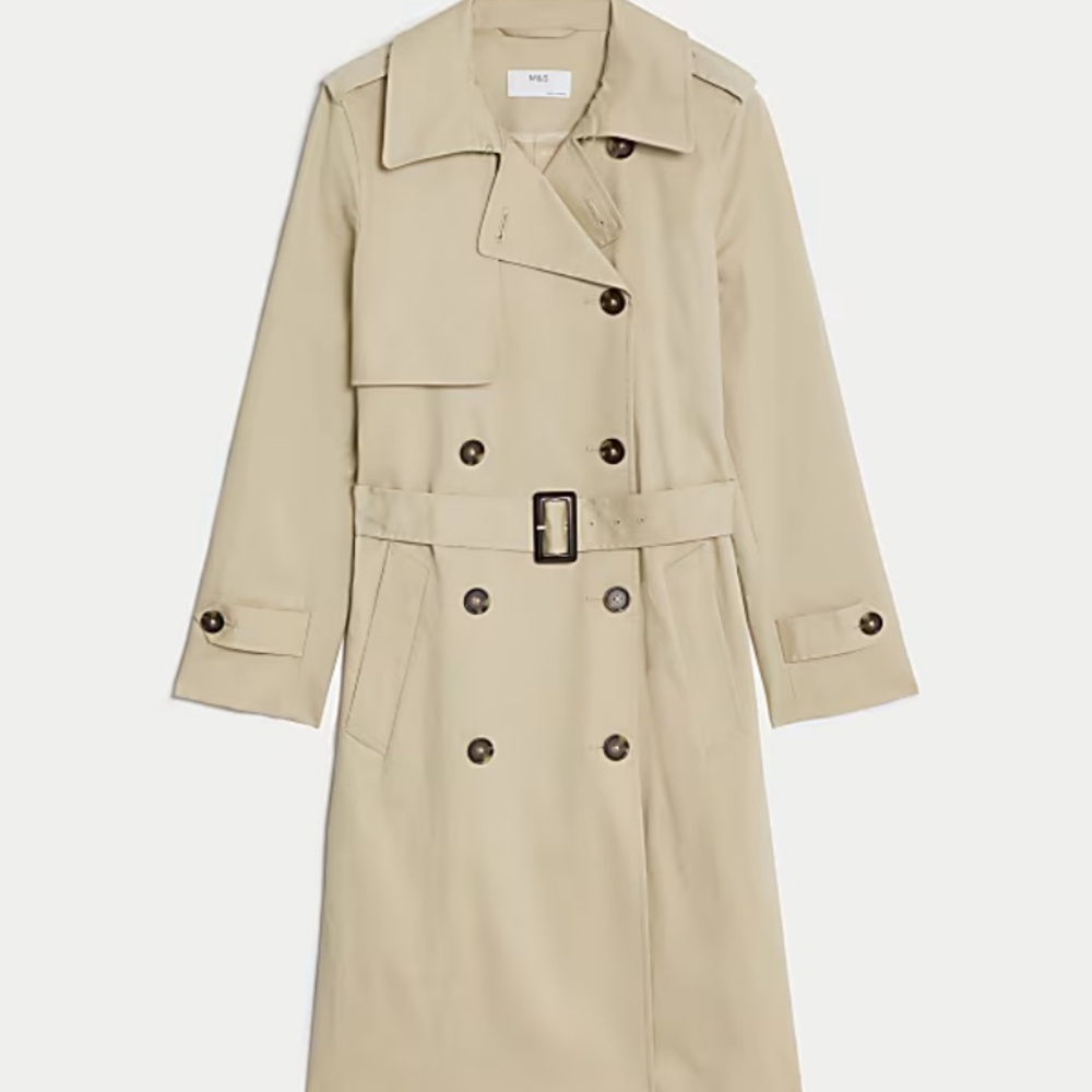 M&S Marks & Spencer Classic double breasted Trench Coat - Picture 4 of 7